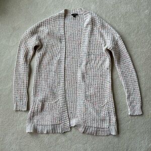 Speckled long cardigan